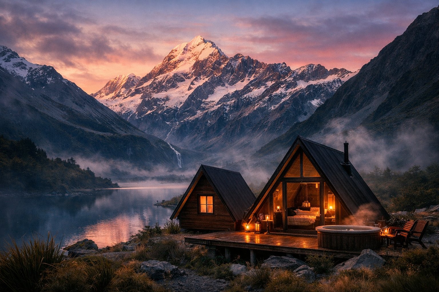Temple Cabins: A Sacred Pause in the Heart of New Zealand