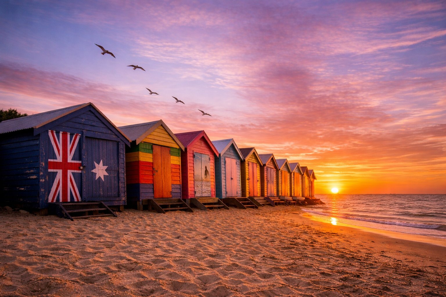 Brighton Bathing Boxes: Where the Ocean Painted My Silence in Color