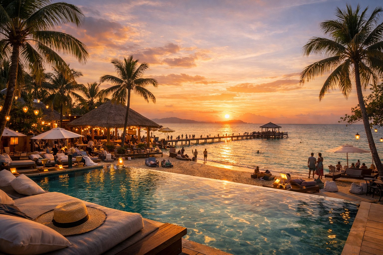 Sunset, Salt, and Serenity: My Golden Escape at Awann Costa Beach Club
