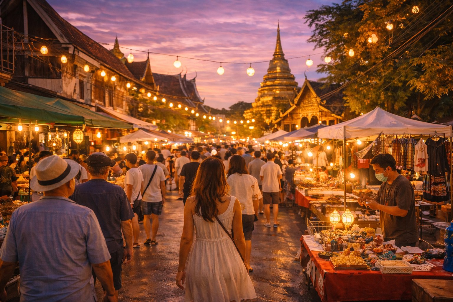 Lost in the Magic: A Sunday Evening at Chiang Mai Walking Street