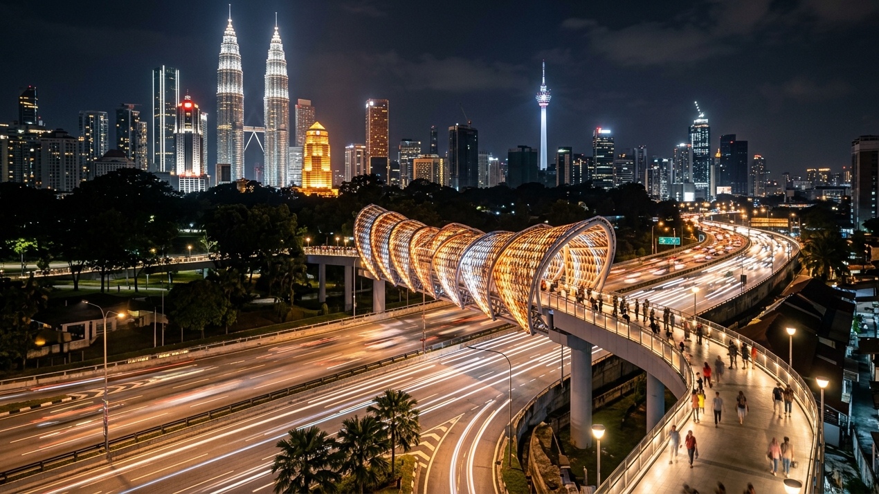 Saloma Bridge at Night: Where the City Learns to Glow Softly