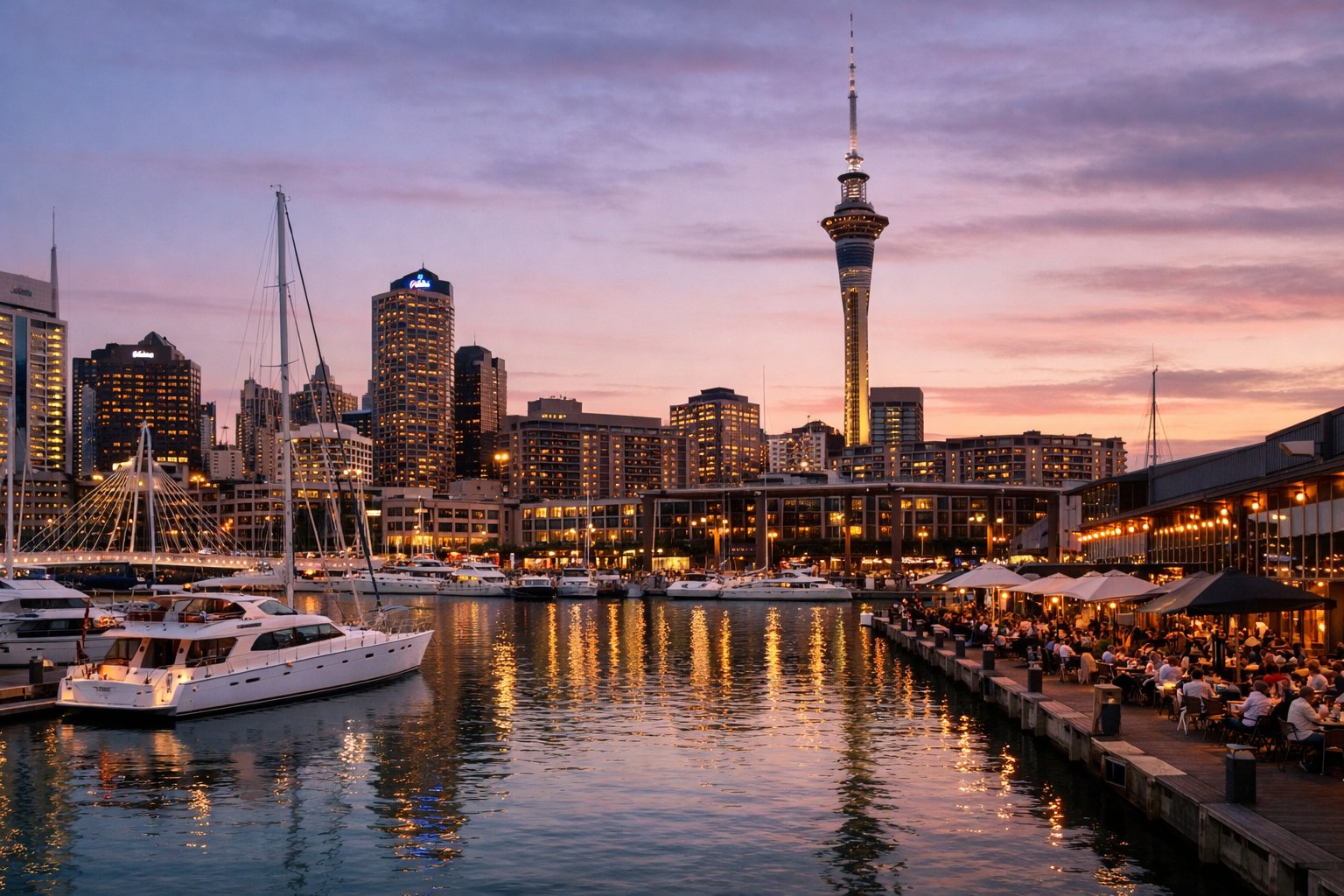 Where the City Meets the Sea: A Slow Evening at Viaduct Harbour & Wynyard Quarter