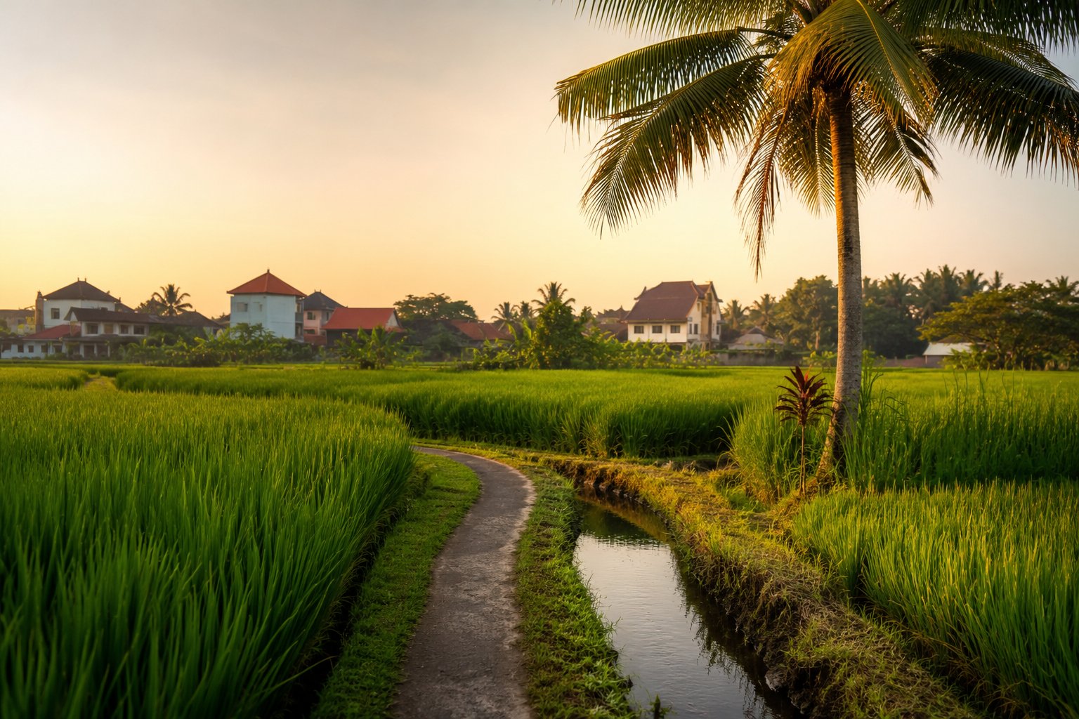 Denpasar, Indonesia: Walking Into Quiet Green Stillness in the Middle of the City at Subak Juwuk Manis