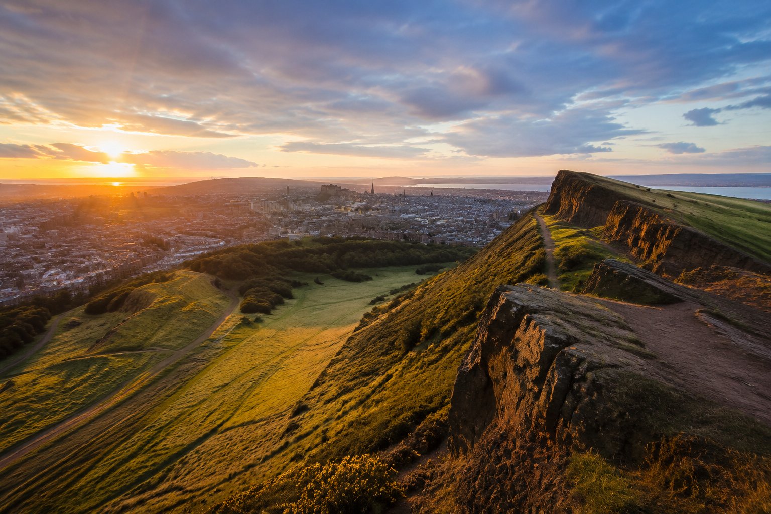 Where the City Meets the Sea in Edinburgh, Scotland